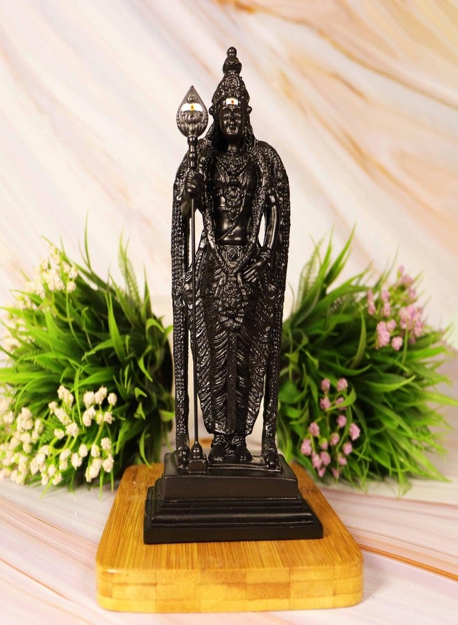 Spillbox تمثال موروجان من خشب الكارونجالي الأسود الطبيعي غير المصقول | خشب الأبنوس الأصلي | تمثال كاثيكيان | هدية | قطعة ديكور منزلية | سطح طاولة للعبادة | بوجا - Image 1